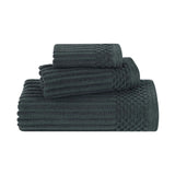 Soho Ribbed Cotton Absorbent 3 Piece Assorted Towel Set