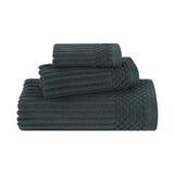 Soho Ribbed Cotton Absorbent 3 Piece Assorted Towel Set