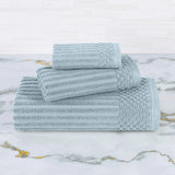 Soho Ribbed Cotton Absorbent 3 Piece Assorted Towel Set