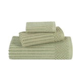 Soho Ribbed Cotton Absorbent 3 Piece Assorted Towel Set