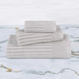 Soho Ribbed Cotton Absorbent 3 Piece Assorted Towel Set