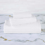 Soho Ribbed Cotton Absorbent 3 Piece Assorted Towel Set