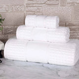 Napa Zero Twist Cotton Solid Waffle Honeycomb 3 Piece Towel Set