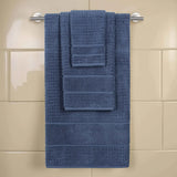 Napa Zero Twist Cotton Solid Waffle Honeycomb 3 Piece Towel Set