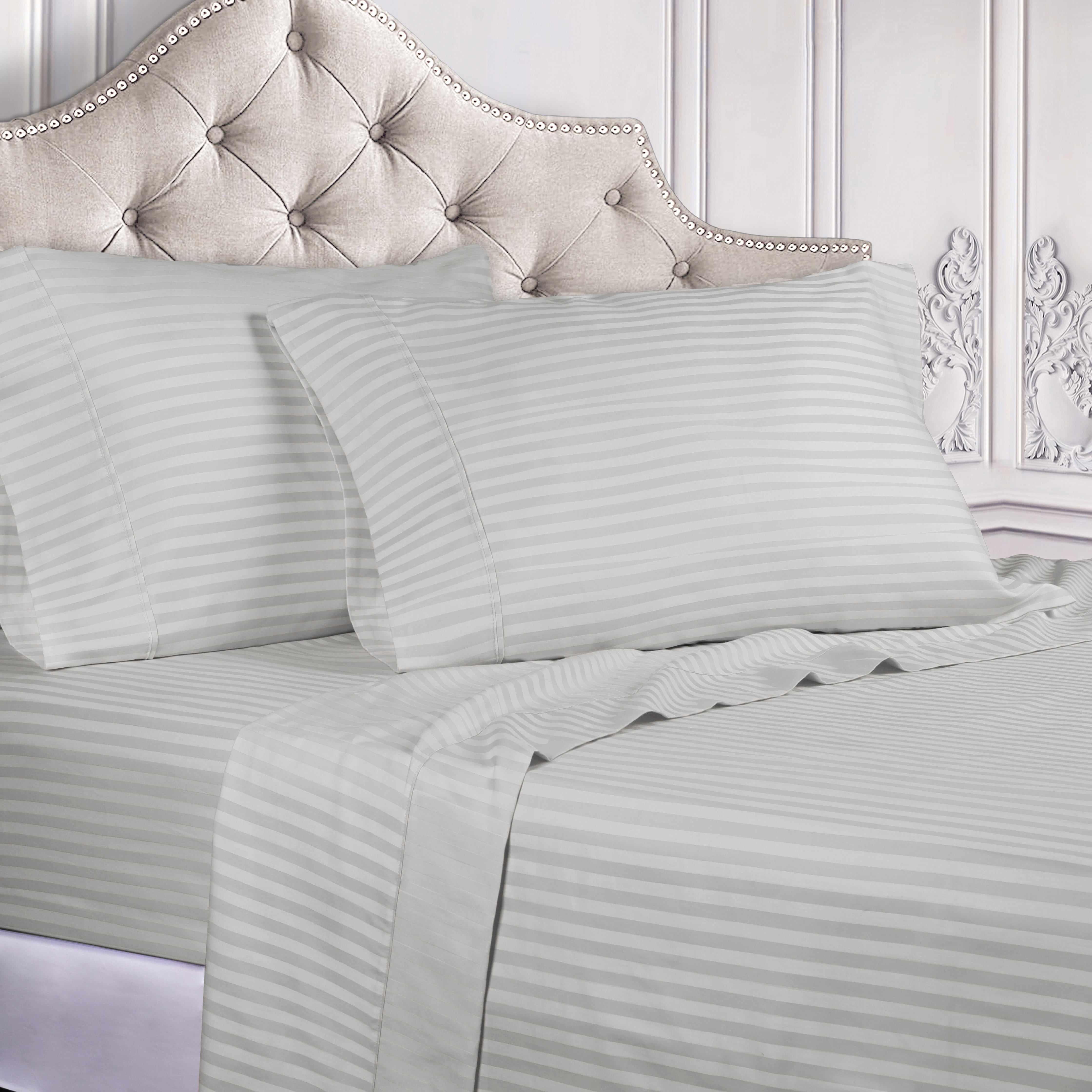400 Thread Count Egyptian Cotton Striped Deep Pocket Sheet Set
