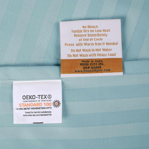 400 Thread Count Egyptian Cotton Sateen Stripe Bed Sheet Set