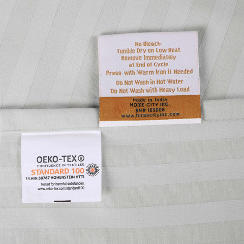 400 Thread Count Egyptian Cotton Sateen Stripe Bed Sheet Set