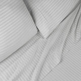 400 Thread Count Egyptian Cotton Sateen Stripe Bed Sheet Set