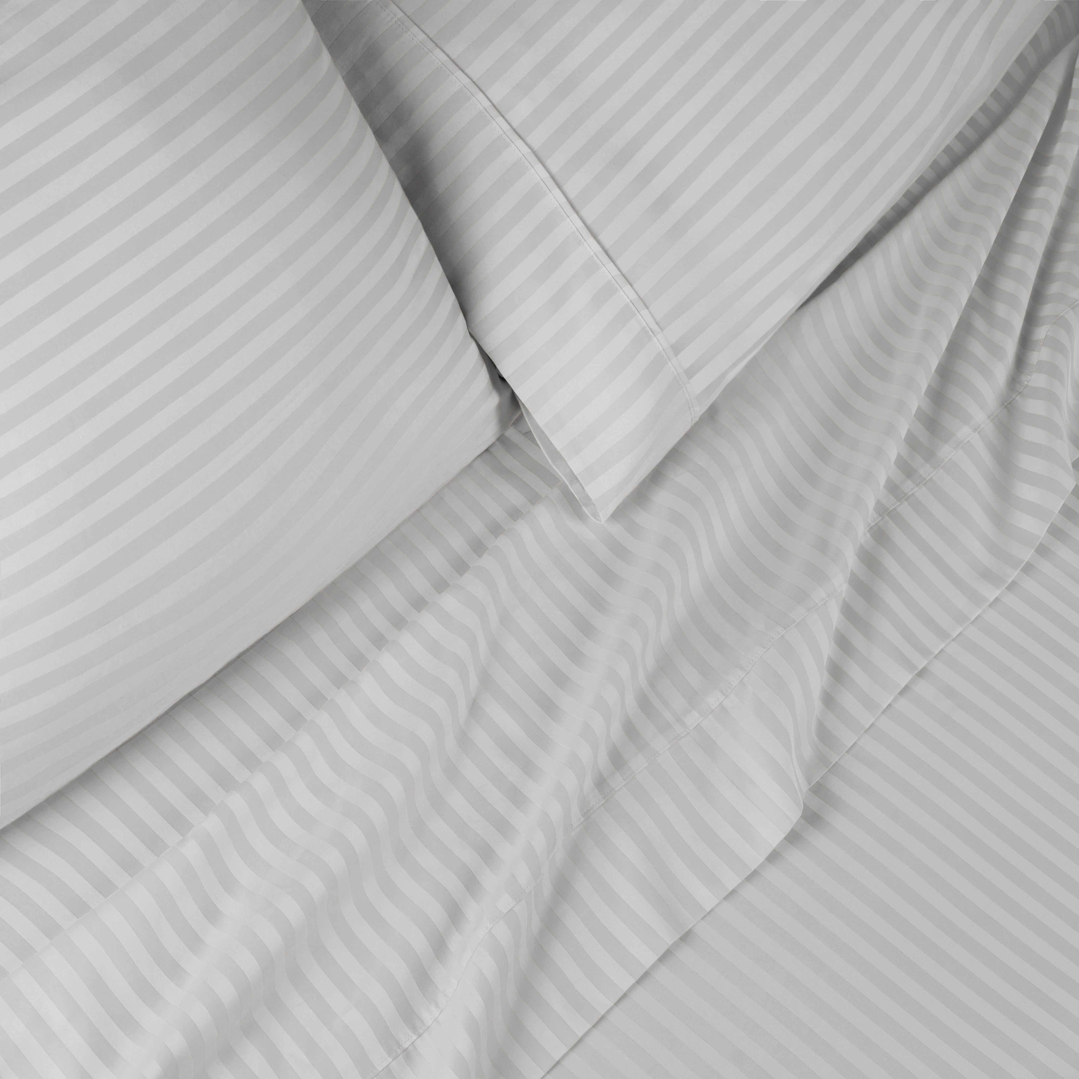 400 Thread Count Egyptian Cotton Striped Deep Pocket Sheet Set