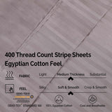 400 Thread Count Egyptian Cotton Striped Deep Pocket Sheet Set