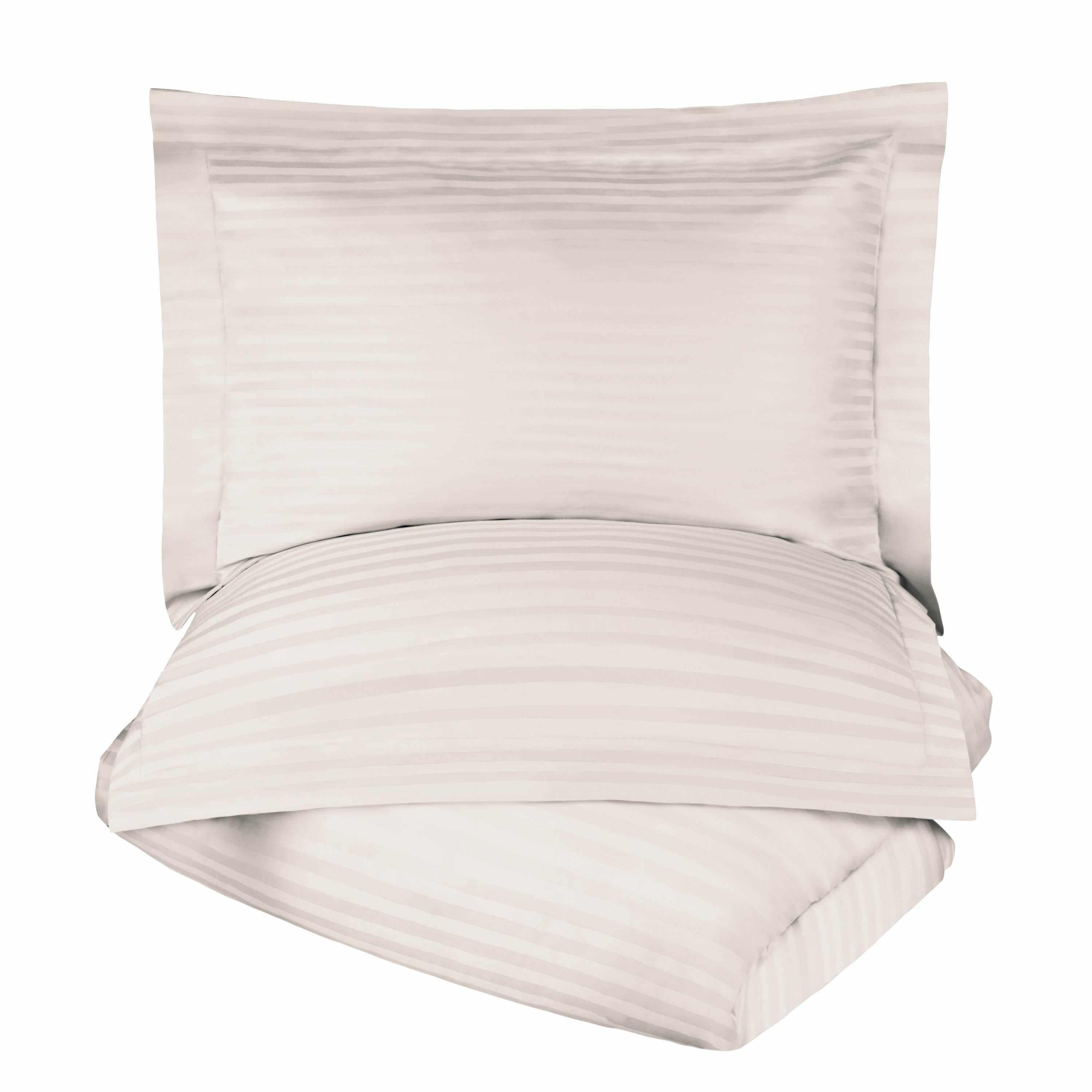 400 Thread Count Lightweight Stripe Egyptian Cotton Duvet Cover Set