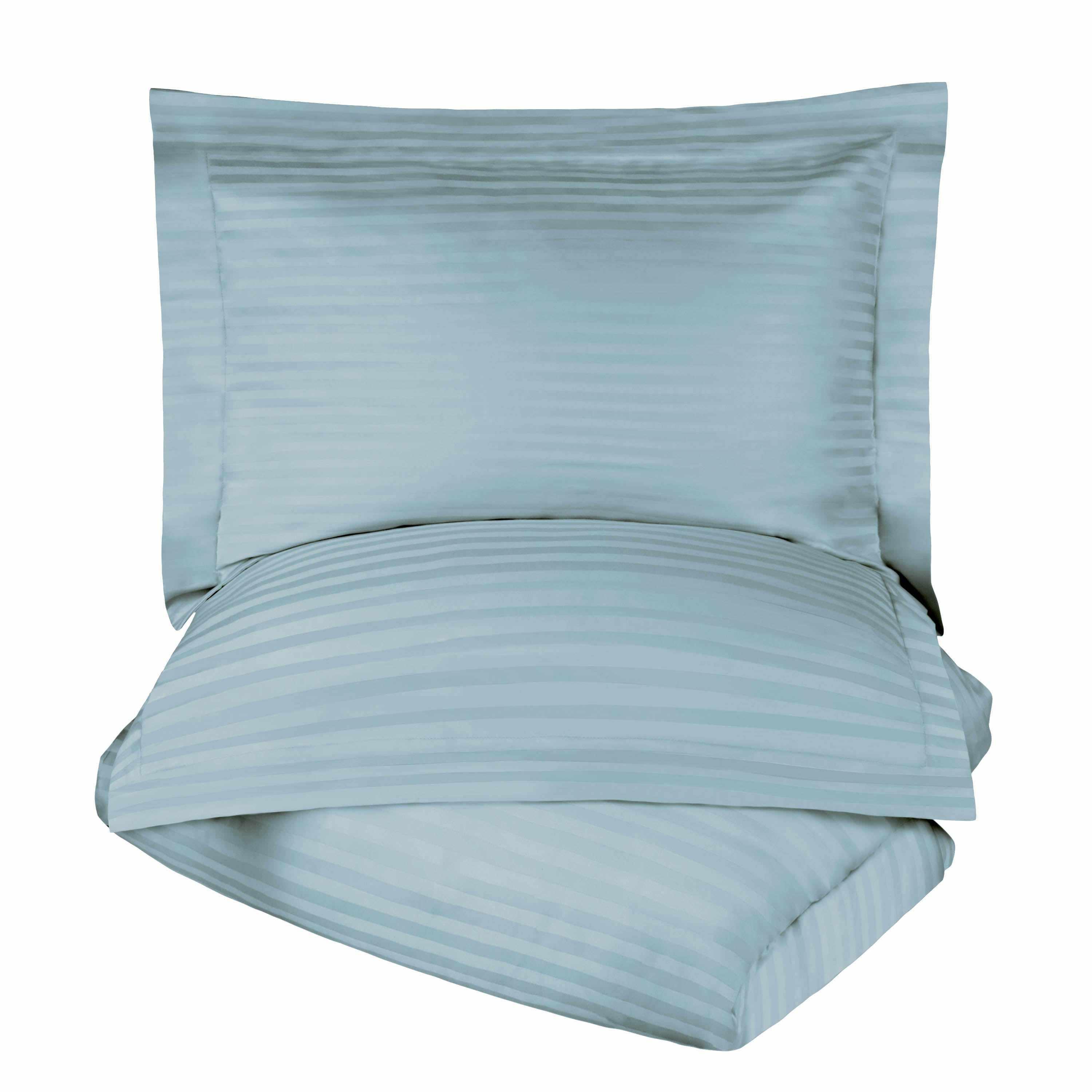 400 Thread Count Lightweight Stripe Egyptian Cotton Duvet Cover Set
