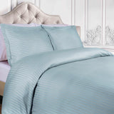 400 Thread Count Lightweight Stripe Egyptian Cotton Duvet Cover Set
