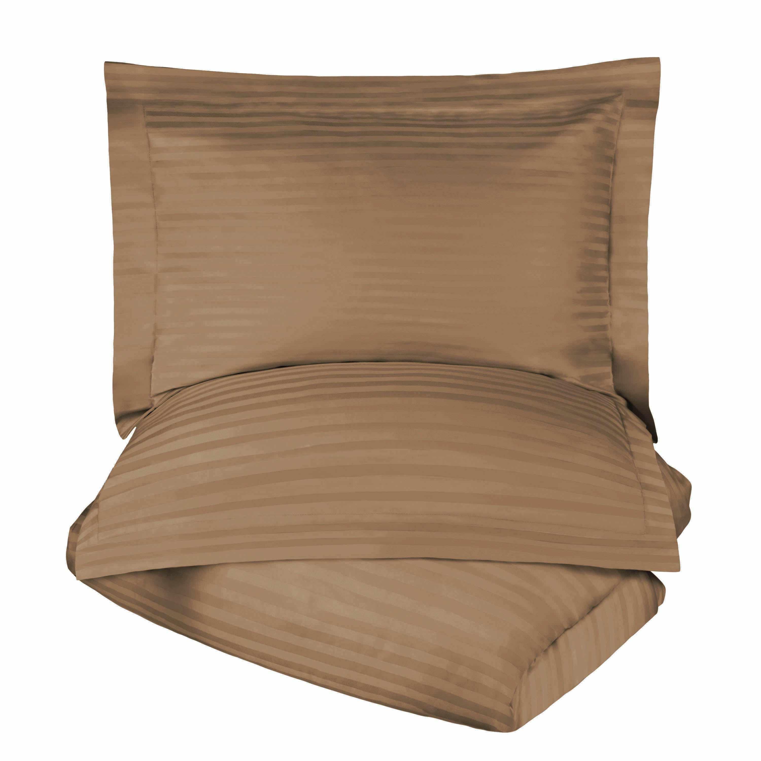 400 Thread Count Lightweight Stripe Egyptian Cotton Duvet Cover Set