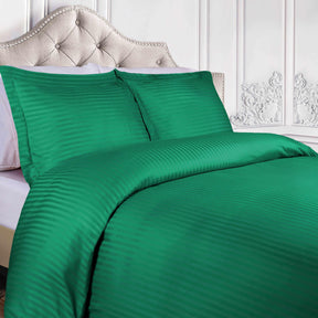 400 Thread Count Lightweight Stripe Egyptian Cotton Duvet Cover Set