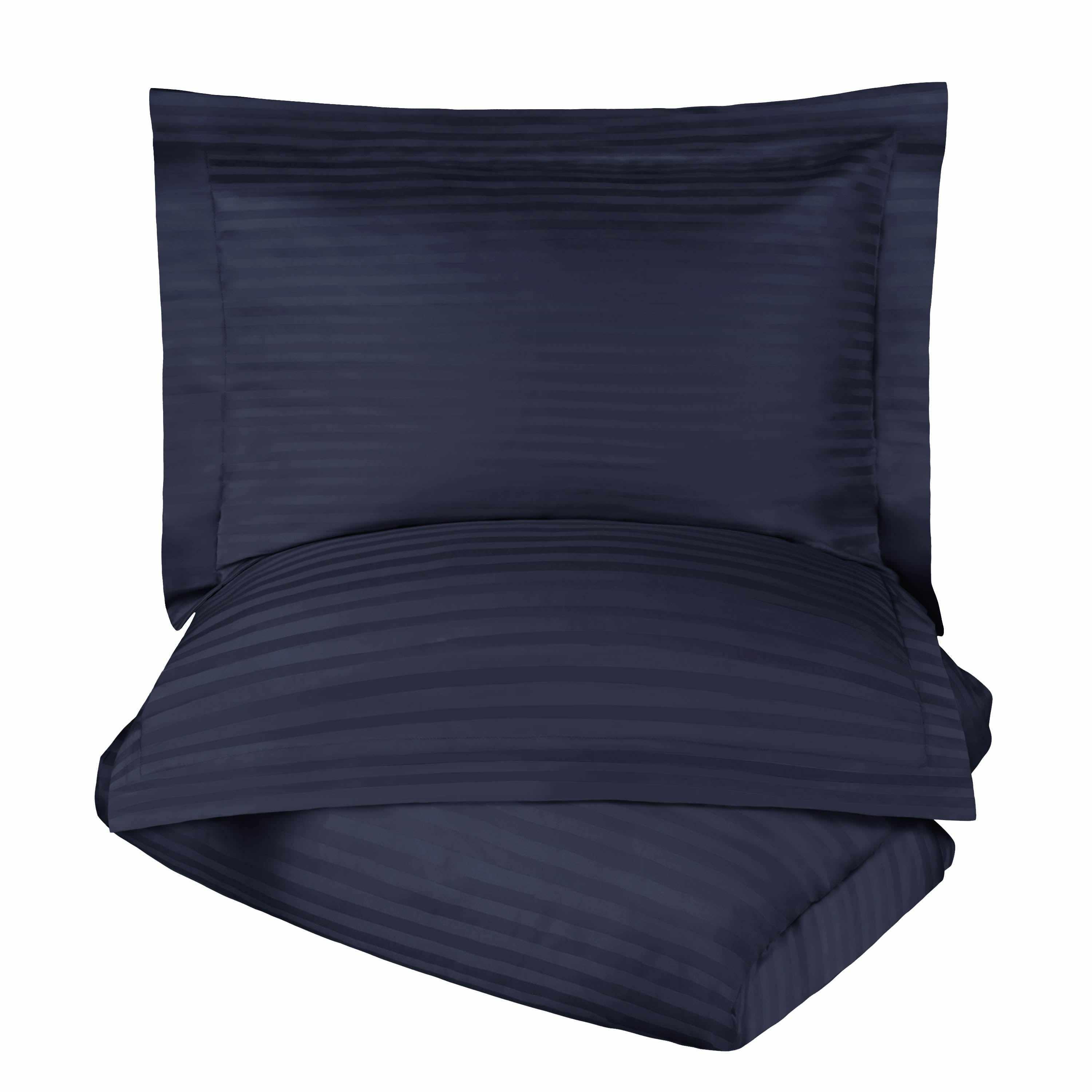 400 Thread Count Lightweight Stripe Egyptian Cotton Duvet Cover Set