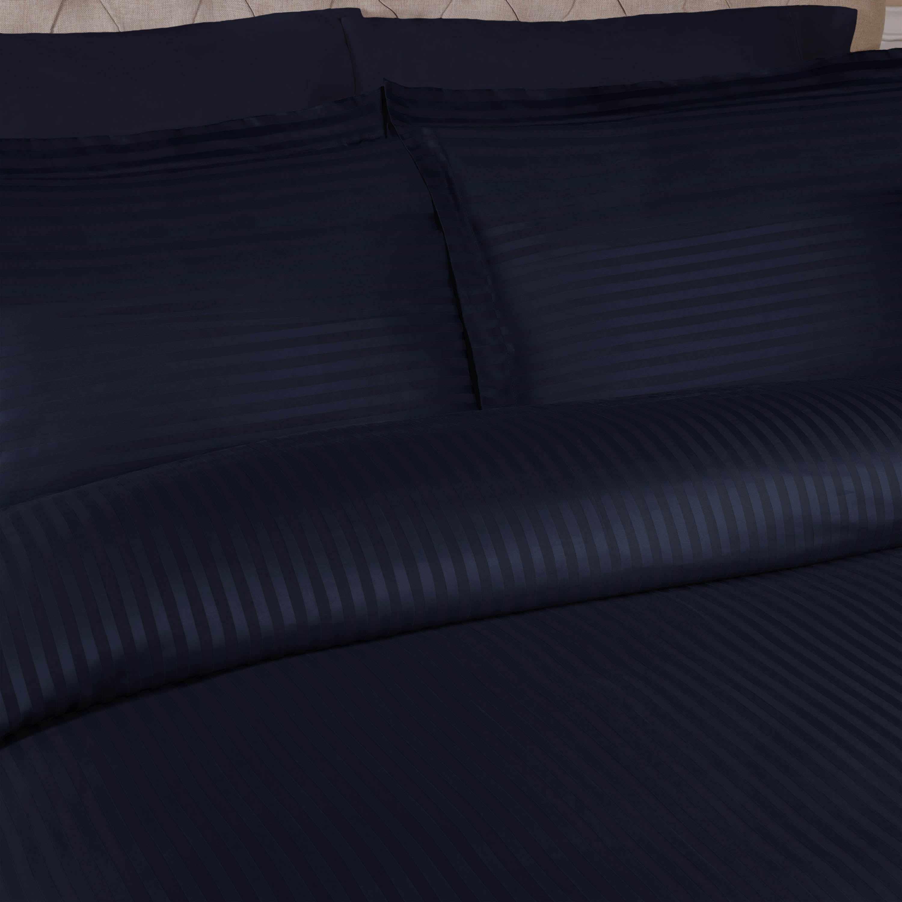 400 Thread Count Lightweight Stripe Egyptian Cotton Duvet Cover Set