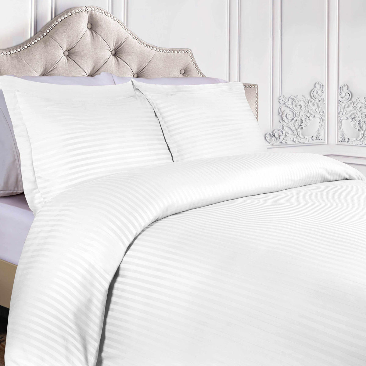 400 Thread Count Egyptian Cotton Stripe Duvet Cover