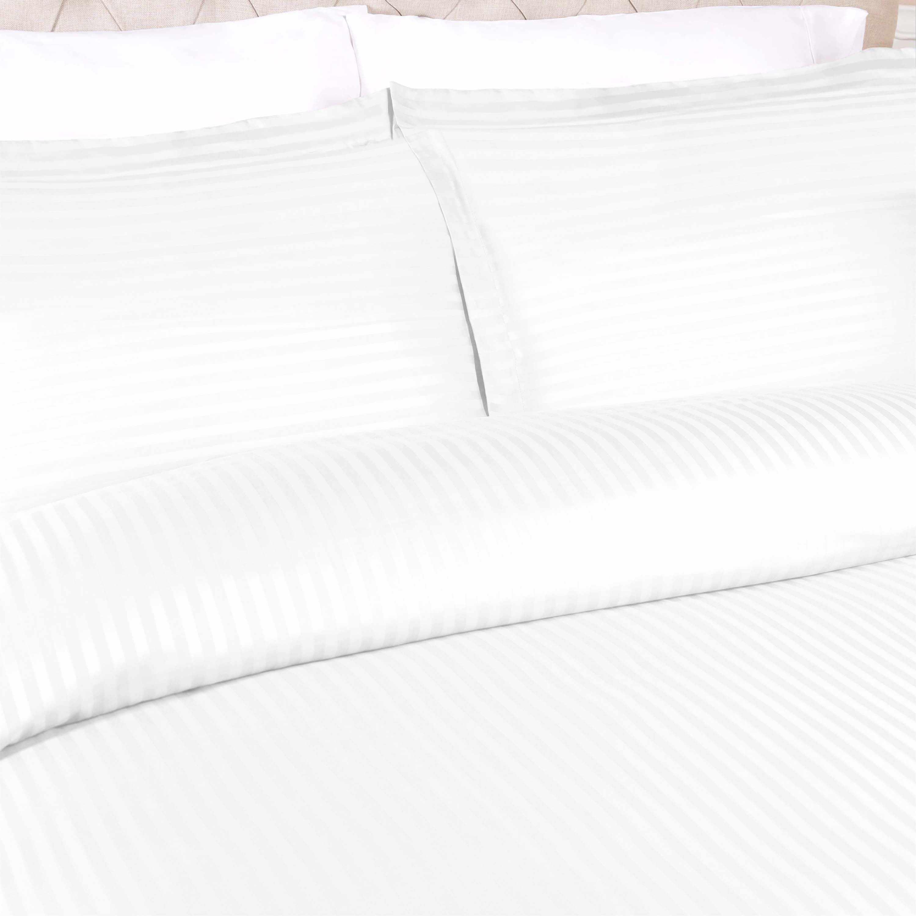 400 Thread Count Lightweight Stripe Egyptian Cotton Duvet Cover Set