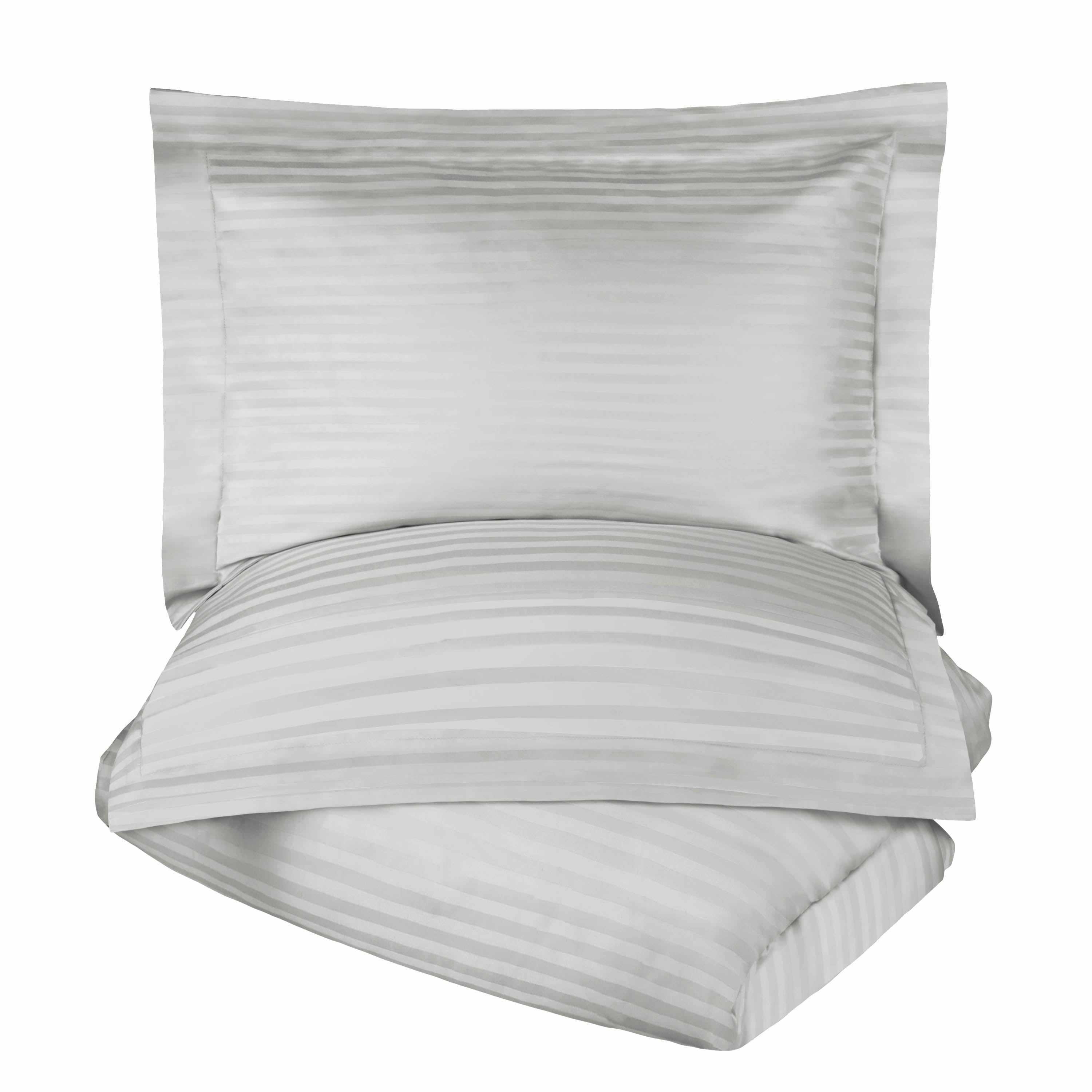 400 Thread Count Lightweight Stripe Egyptian Cotton Duvet Cover Set