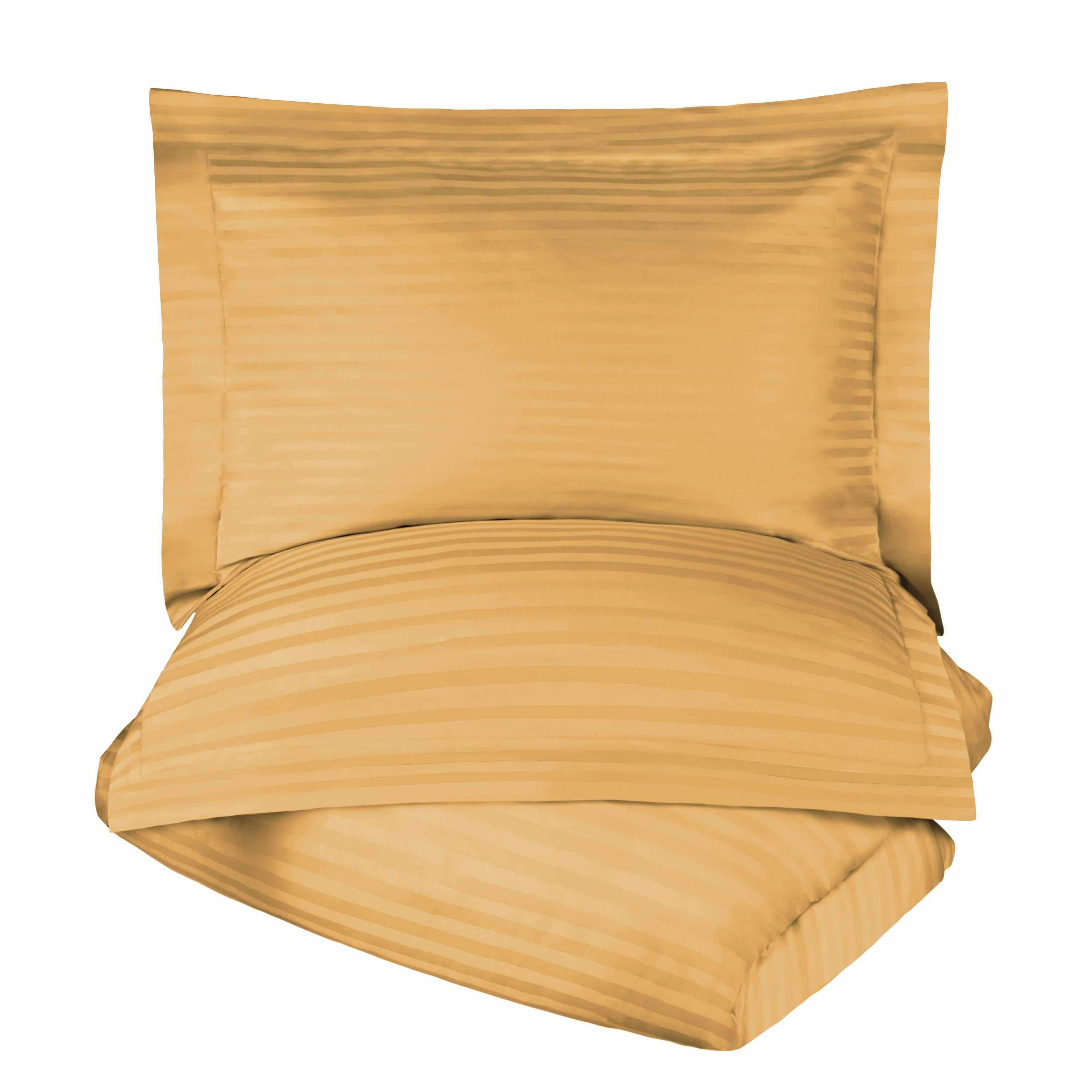 400 Thread Count Lightweight Stripe Egyptian Cotton Duvet Cover Set
