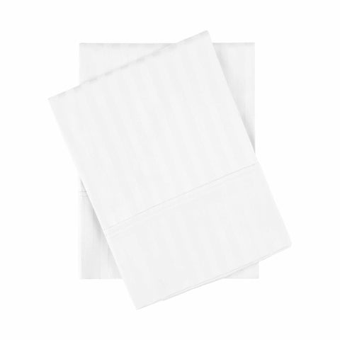 Egyptian Cotton 400 Thread Count Stripe Bed Pillowcase Set