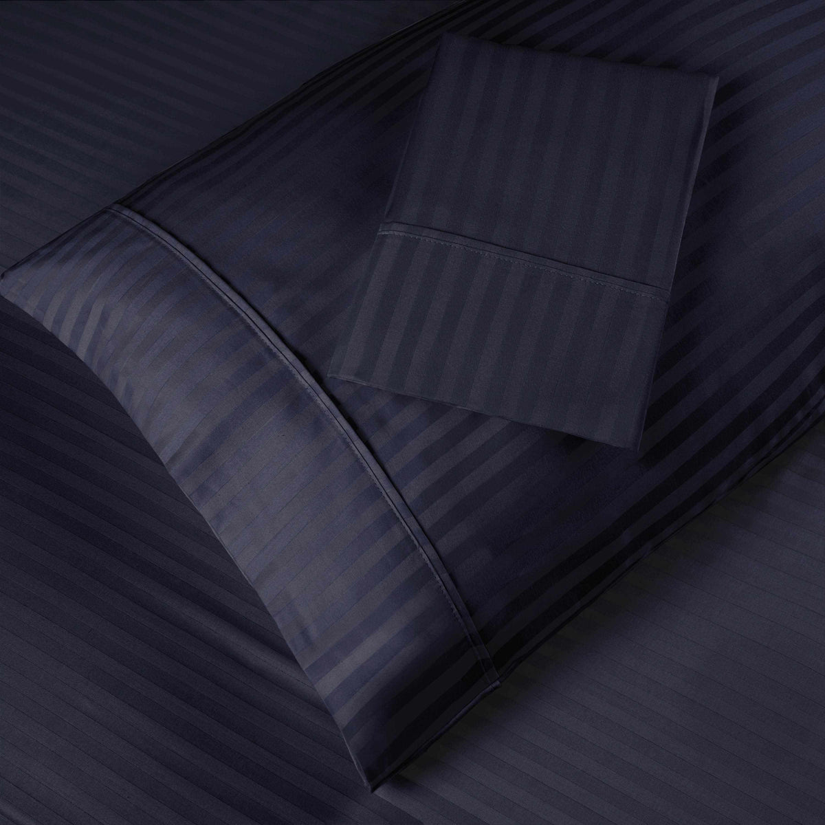 Egyptian Cotton 400 Thread Count Stripe Bed Pillowcase Set