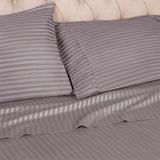 Egyptian Cotton 400 Thread Count Stripe Bed Pillowcase Set