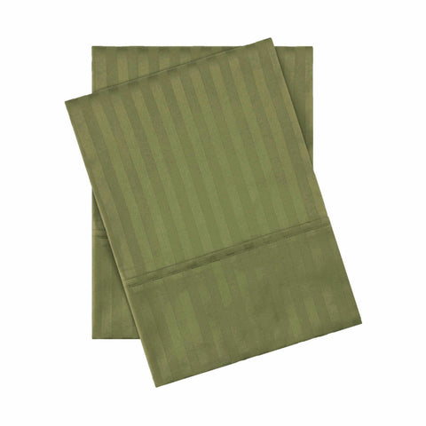Egyptian Cotton 400 Thread Count Stripe Bed Pillowcase Set