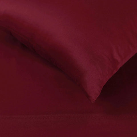 Egyptian Cotton 400 Thread Count Solid Bed Pillowcase Set