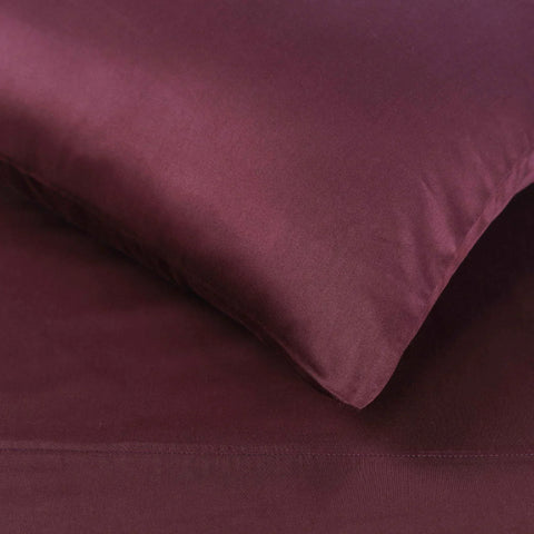 Egyptian Cotton 400 Thread Count Solid Bed Pillowcase Set