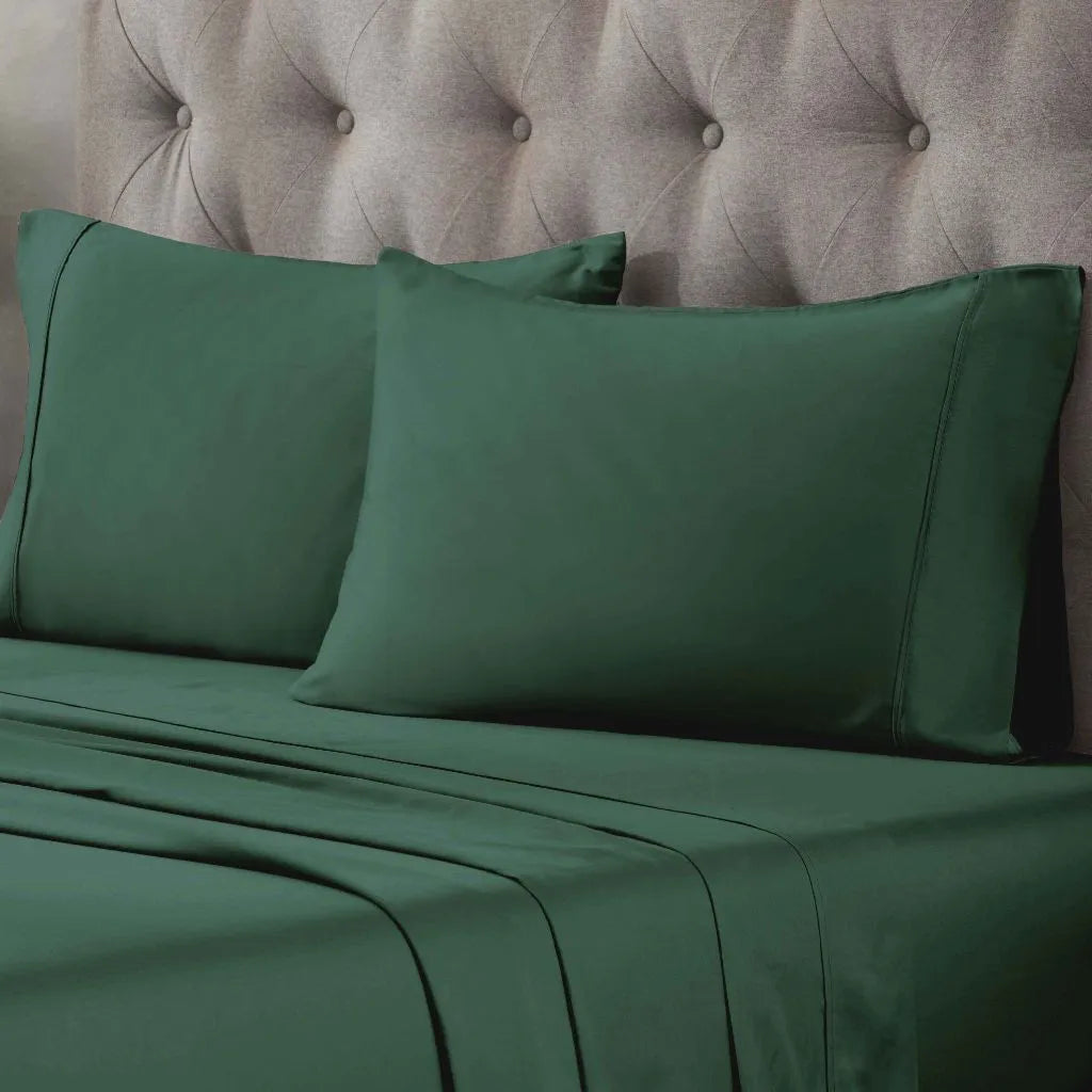 Egyptian Cotton 400 Thread Count Solid Luxury Pillowcases, Set of 2