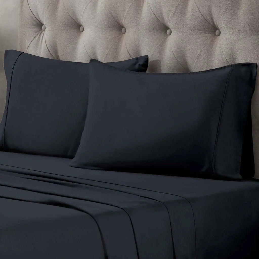 Egyptian Cotton 400 Thread Count Solid Luxury Pillowcases, Set of 2