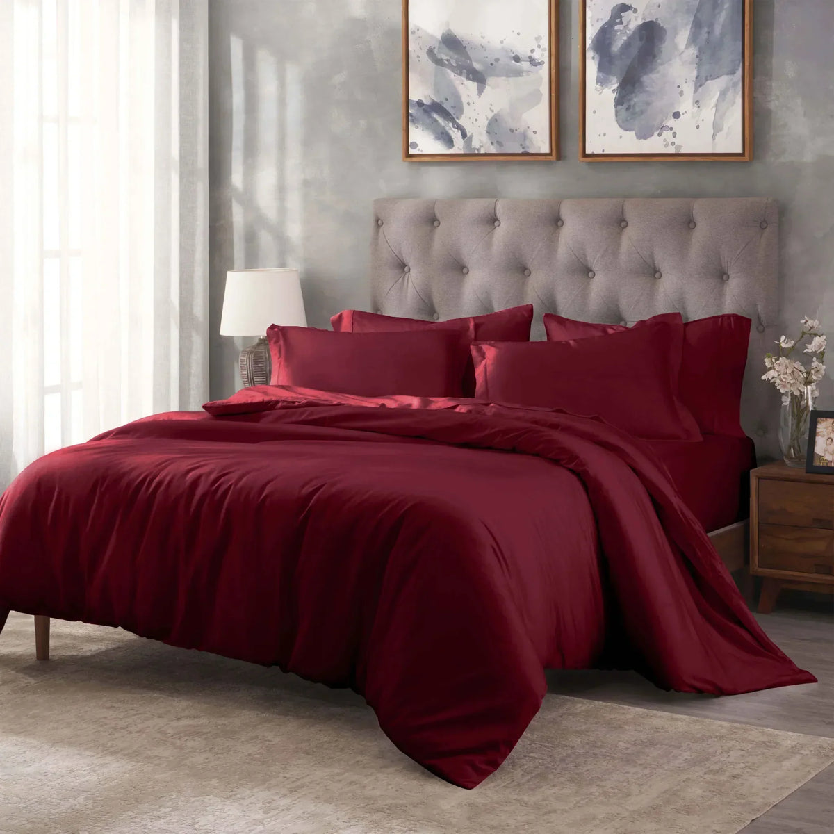 400 Thread Count Egyptian Cotton Solid Duvet Cover