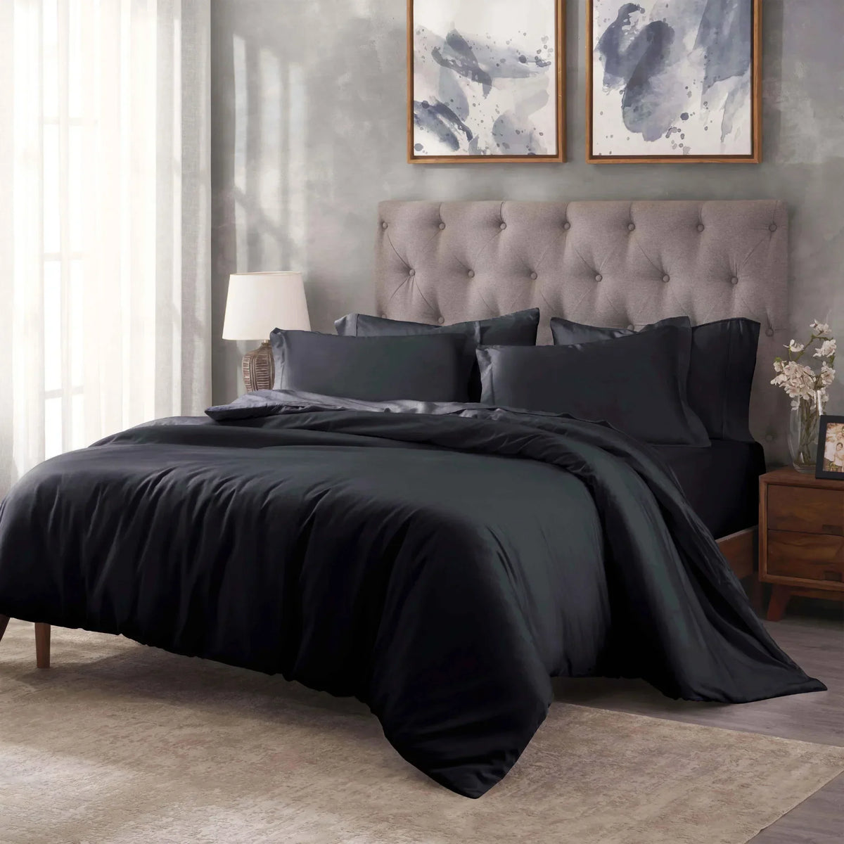 400 Thread Count Egyptian Cotton Solid Duvet Cover