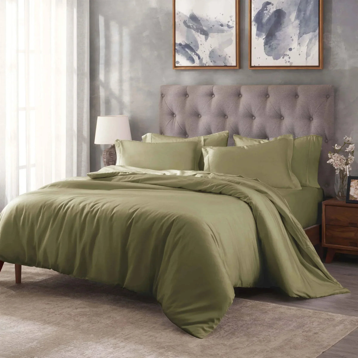 400 Thread Count Egyptian Cotton Solid Duvet Cover