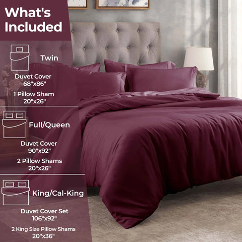 400 Thread Count Egyptian Cotton Solid Duvet Cover
