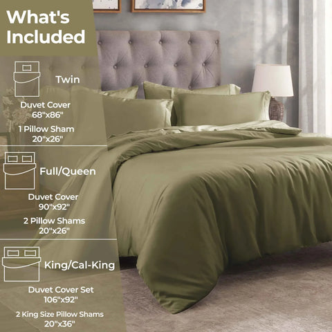 400 Thread Count Egyptian Cotton Solid Duvet Cover