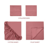 400 Thread Count Egyptian Cotton Sateen Bed Sheet Set