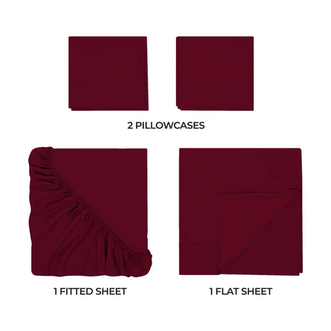 400 Thread Count Egyptian Cotton Sateen Bed Sheet Set