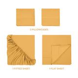 400 Thread Count Egyptian Cotton Sateen Bed Sheet Set