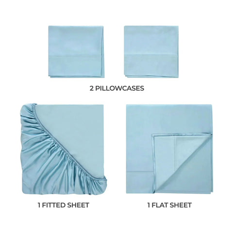 400 Thread Count Egyptian Cotton Sateen Bed Sheet Set