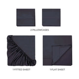 400 Thread Count Egyptian Cotton Sateen Bed Sheet Set