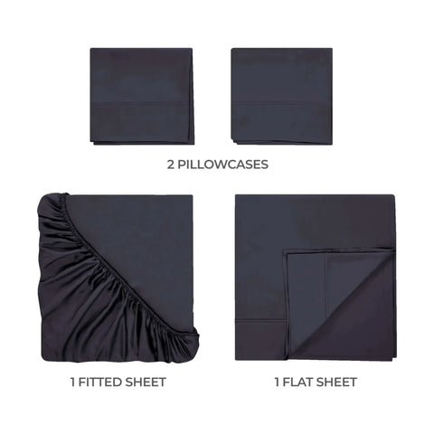 400 Thread Count Egyptian Cotton Sateen Bed Sheet Set