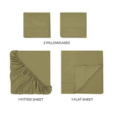 400 Thread Count Egyptian Cotton Sateen Bed Sheet Set