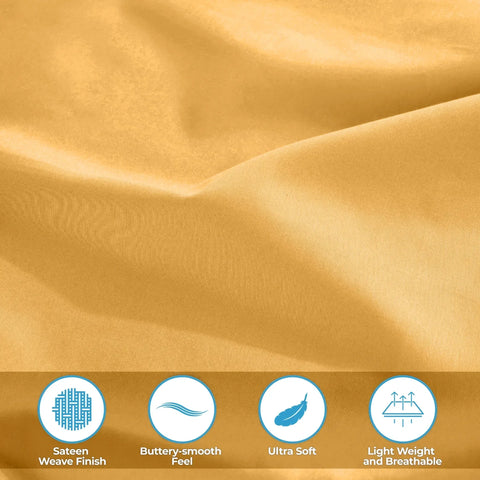 400 Thread Count Egyptian Cotton Sateen Bed Sheet Set