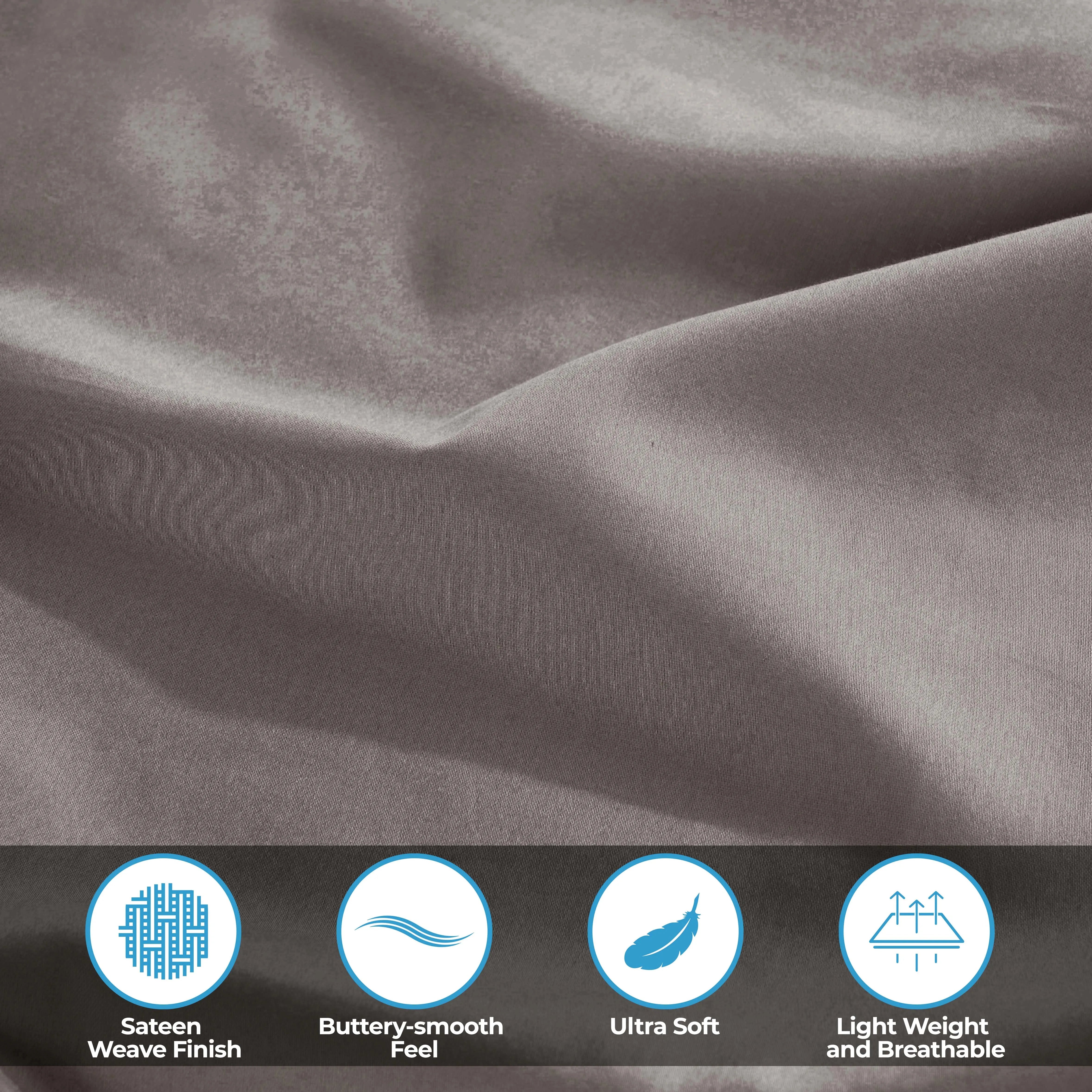 Egyptian Cotton 400 Thread Count Solid Deep Pocket Bed Sheet Set
