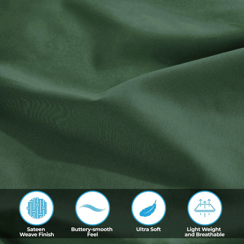 Egyptian Cotton 400 Thread Count Solid Bed Pillowcase Set