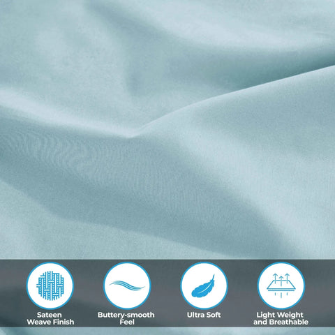 Egyptian Cotton 400 Thread Count Solid Bed Pillowcase Set
