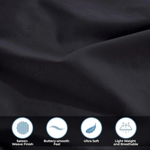 Egyptian Cotton 400 Thread Count Solid Bed Pillowcase Set